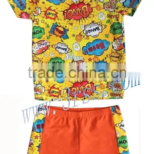 Best-selling Digital Printing Two Pieces Rash Guard Kids Rash Guard for Boys thumbnail-1