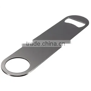 Large Flat Stainless Steel Beer Bottle Cap Bar Blade Opener Tool Business Card Beer Openers Multi-function Bottle Opener thumbnail-1