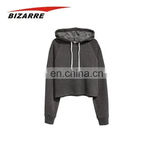 Hot Selling Custom Compressed Print Women Crop Top Hoodie thumbnail-2