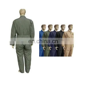 China Factory OEM Safety Aramid Flame Retardant Airline Pilot Uniform Workwear Coverall for Flying Suit thumbnail-2