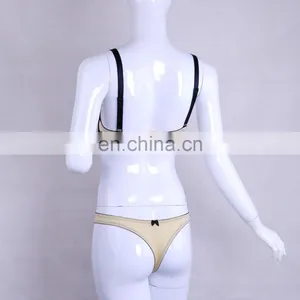2015 Sexy Hot Gold Tone Black Lace Ladies Panties thumbnail-4
