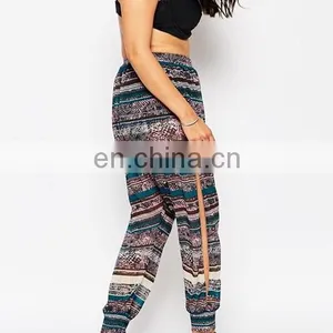Dongguan City Beach Trouser Pants With Side Split in Print Clothing for Fat Women Clothing Xxxl Plus Size Clothing thumbnail-4