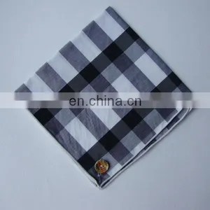 100% Cotton Pocket Square Checked Design thumbnail-1