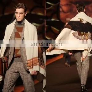 Shawls - Emboridered Woolen Shawl for Men thumbnail-1