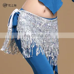 Y-2059 Indian Multy Color Sequins Tassel Belly Dance Hip Scarf thumbnail-2