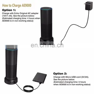 Echo Charging Station Smart Battery Base for Amazon Echo Speaker thumbnail-2