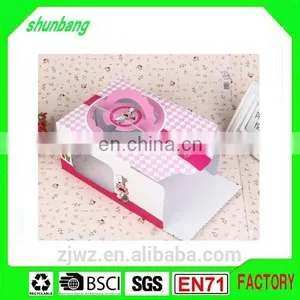 2015 Custom Folding 350gsm Art Paper & Paper 10inch Box With Handle thumbnail-2