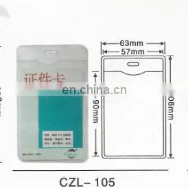 Clear Waterproof Soft Plastic Name Badge Holder thumbnail-3
