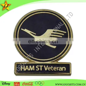 Custom Gold Finish Custom Metal Hard Enamel Badge Lapel Pin thumbnail-3