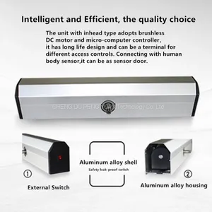 Horizontal Automatic Door Opener Electric Fire Closer 90 Degree Flat Door Motor Fire Door Double Door Interlocking Function thumbnail-3