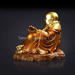 The Bronze Sitting Laughing Buddha Statue is Depicted as Fat and Smiling thumbnail-4