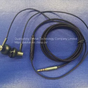 Factory Price OEM/ODM Wired Earphone Handsfree Mic Headphone In-ear Headset Water Proof Earbugs With Metal Resonantor thumbnail-1