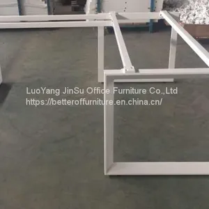 Four Person Green Screen Office Workstation Desk Set thumbnail-3