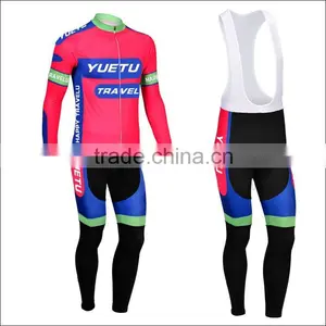Men Team Specialized Long Sleeve Cycling Jersey and Pants Set thumbnail-1