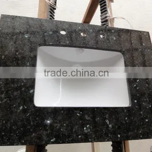 Hotel Bathroom Blue Pearl Granite Vanity Tops, Blue Pearl Vanity Tops thumbnail-5