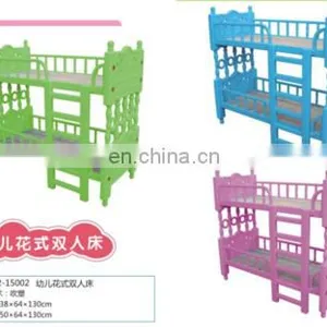 2020 New Preschool Injection Nursery Cot Stackable Sleeping Plastic Child Bed thumbnail-2