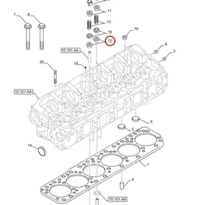 FPT IVECO CASE Cursor11 F3GFE613A B001 5801863562 Valve Oil Seal 40101584 thumbnail-1