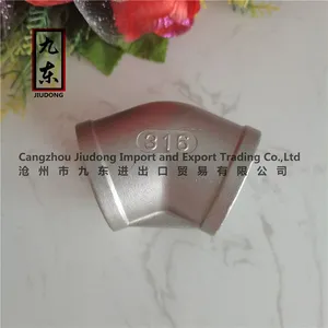 Stainless Steel Pipe Fittings 45 LB Elbow Npt thumbnail-3