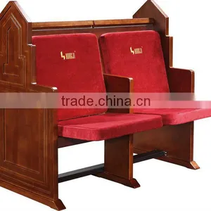 Church Chair for Sale With Cushion and Writing Pad JT003-L thumbnail-1