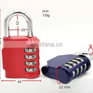 Promotional Travel Luggage Padlock Gym Lock 4 Digital Combination Lockers For Gym Padlock thumbnail-4