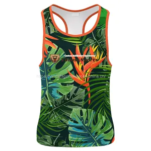 Newest Fashion Design Breathable Singlet With Full Customization thumbnail-1