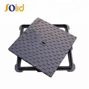 EN124 B125 800x800 Ductile Iron Round Recessed Drainage Manhole Cover and Frame Price thumbnail-1