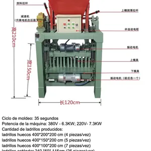 Hollow Brick and Paver Block Making Machines Maquina Bloquera thumbnail-4