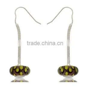 Murano Lampwork Glass Bead Earrings for Young Women thumbnail-6