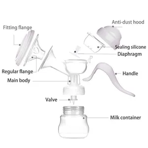 Breast Pump Manual Suction Large Silica Gel Breast Milk Baby Feeding thumbnail-4