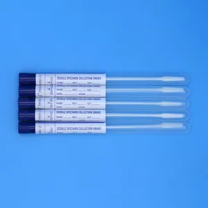 CE FDA Approved Nylon Flocked Cervical Swab With Tube thumbnail-5