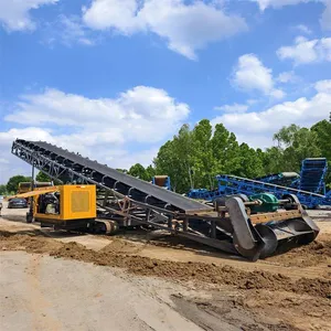 Crawler Walking Slag Scraper, Coal Slag Stacking Material Scraper, Remote-controlled Material Reclaiming Conveyor thumbnail-2