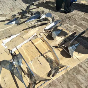 Boat 316 Stainless Steel Marine Grade Delta-Style Anchor Heavy Duty Triangular Anchor Wing Style Triangle Anchor thumbnail-5