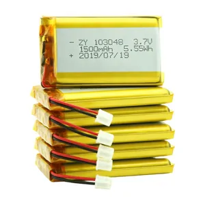 Hot Selling ZonYou Model 103048 Lithium Polymer Battery 3.7V 1500mAh With 500 Cycles Life for Consumer Electronics & Power Tools thumbnail-4