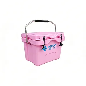 Insulated Ice Chest Hard Cooler W/Portable Handles 3 Day Ice Retention for Drink, Beverage, Camping, Fishing, Beach thumbnail-2