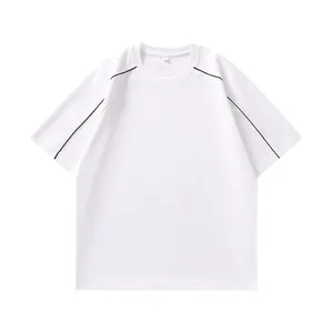 Striped Patchwork Loose Raglan Sleeve Men's T-shirt thumbnail-3