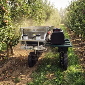 Remote‑Control Spinner Spreader Fertiliser Applicator,200m Remote,500L Hopper,Euro5 Engine For Lime Manure Compost thumbnail-1