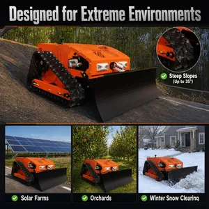 VTC550 Italy Snow Blower CE Brush Cutter Cart 24V 12Ah Battery Tractors Flair Mower For Rooftop Gardens thumbnail-3