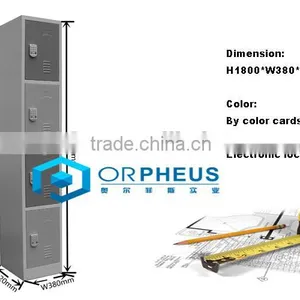Competitive Price 4 Small Compartment Fingerprint Lock Intelligent Safe Locker Cabinet thumbnail-2