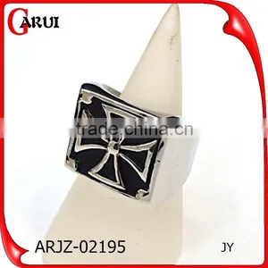 Classic Design Custom Made Stainless Steel Ring Men's Cross Rings thumbnail-4