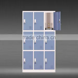 Factory Price Gym Locker Metal Storage Cabinet 9 Door Locker thumbnail-3