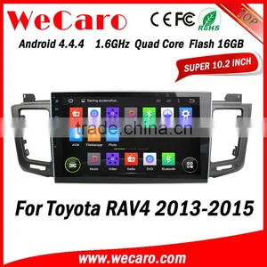 Wecaro WC-TR1063 10.1" Android 4.4.4 Car Dvd Player Touch Screen for Toyota Rav4 Car pc Android A9 Cpu 2013-2015 thumbnail-1
