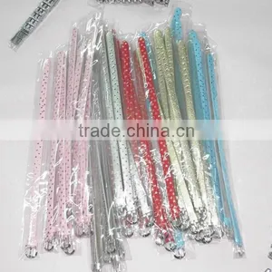 DIY English Letters Can be Slided on PU Leather 10mm Wristbands thumbnail-1