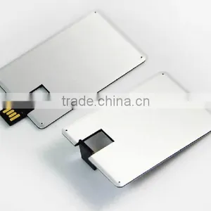 USB 2.0 High Speed Business Card Metal Usb Flash Drive 2GB for Promotion Gift thumbnail-2