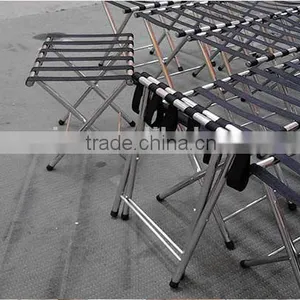 Hotel Folding Stainless Steel Luggage Rack thumbnail-4