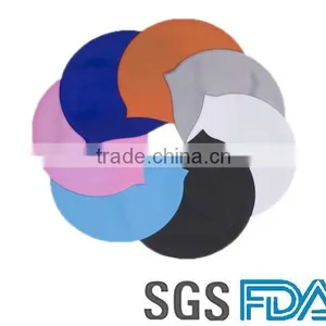 2016 New Style High Quality Silicone Rubber Swim Cap Customize Promotional thumbnail-1