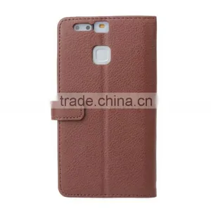 Original MMT Litchi Grain Wallet Leather Flip Case ForHuawei P9 Photo Frame Holder Leather PU Case With Card Slot for Huawei P9 thumbnail-3