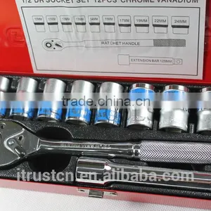 12PCS 1/2" Metal Box Socket Set 4012AAm GS KING TOOLS Made in China thumbnail-4