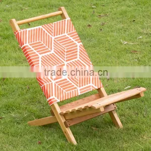 Folding Wooden Beach Chair thumbnail-1
