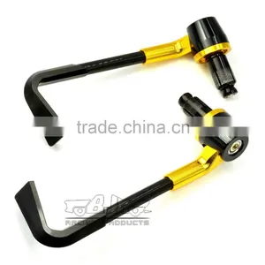 BJ-LG-003 High Quality Gold 7/8" 22mm CNC Bent Motorcycle Brake Lever Guard thumbnail-2