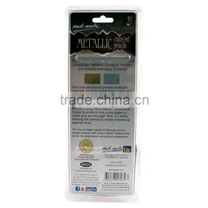 Mont Marte Metallic Charcoal Pencils 2pce thumbnail-2